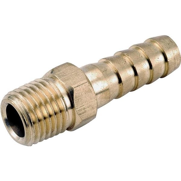 Anderson Metals 129 Series Hose Adapter, 34 in, Barb, 12 in, MPT, Brass 757001-1208